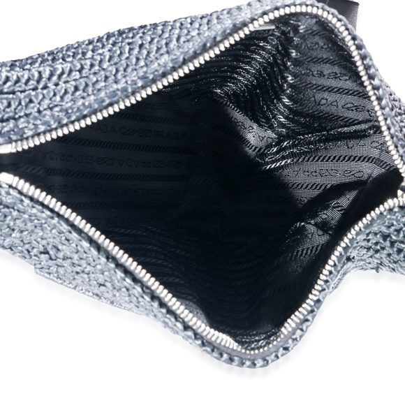 Prada Raffia Black Triangle Bag - Picture 8 of 8